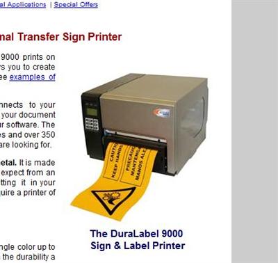 DuraLabel 9000 website