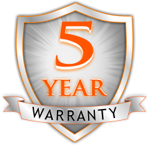 5 year warranty on parts and labels