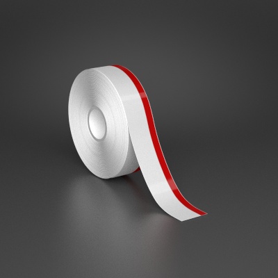 1in x 70ft Wire wraps with 0.25in printable red stripe