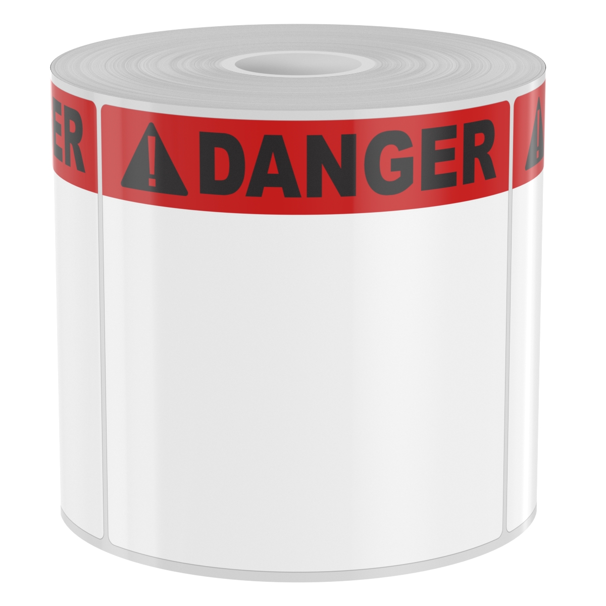 Detail view for 250 4" x 4" High-Performance Red Band with Black Danger