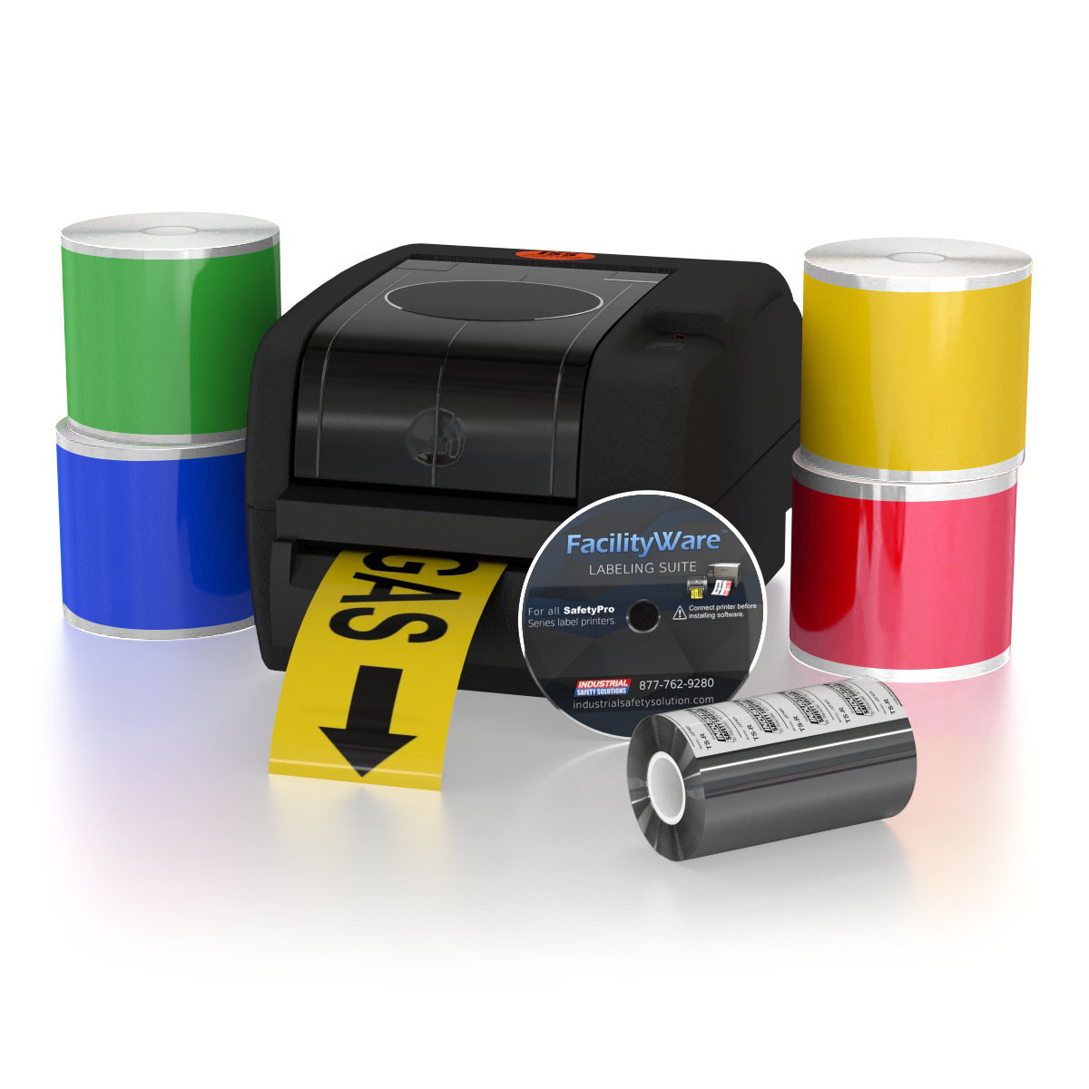 Detail view for SafetyPro Industrial Label Printer with Easy Application Supplies