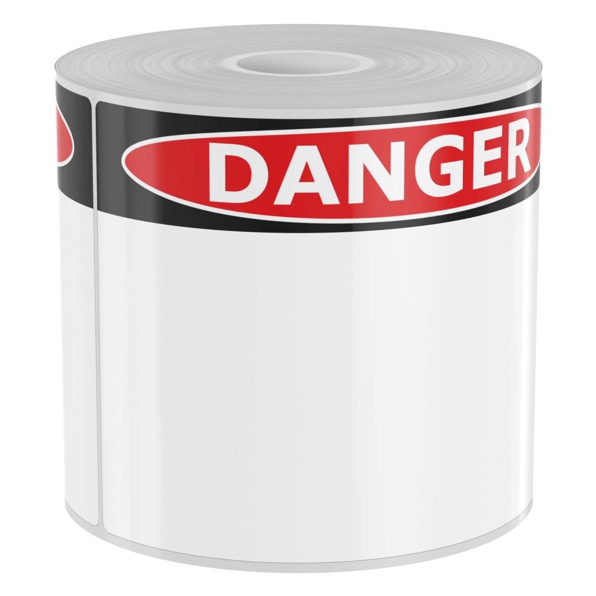 Detail view for 250 4" x 6" High-Performance Die-Cut OSHA Danger Labels