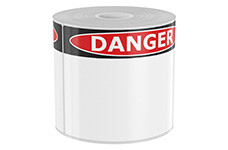 250 4in x 6in High-Performance Die-Cut OSHA Danger Labels