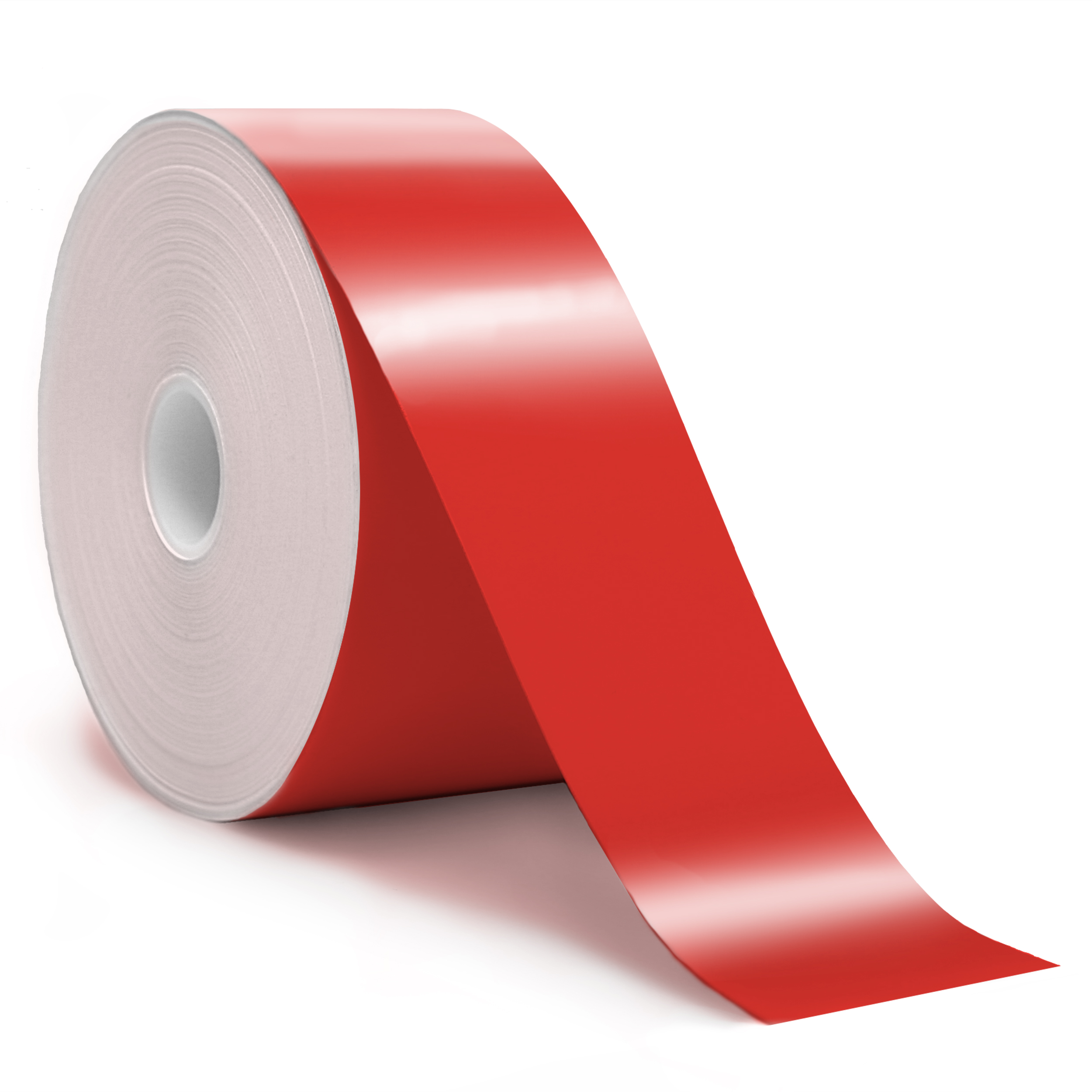 Detail view for 2" x 150ft Red Premium Vinyl Labeling Tape
