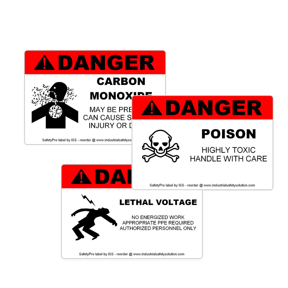 Danger Safety Labels