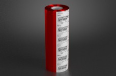 6.8in x 984ft Red Wide Format Ribbon