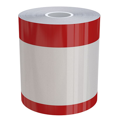 Ask a question about 4" x 70ft Peak-Performance Continuous Double Red Stripe