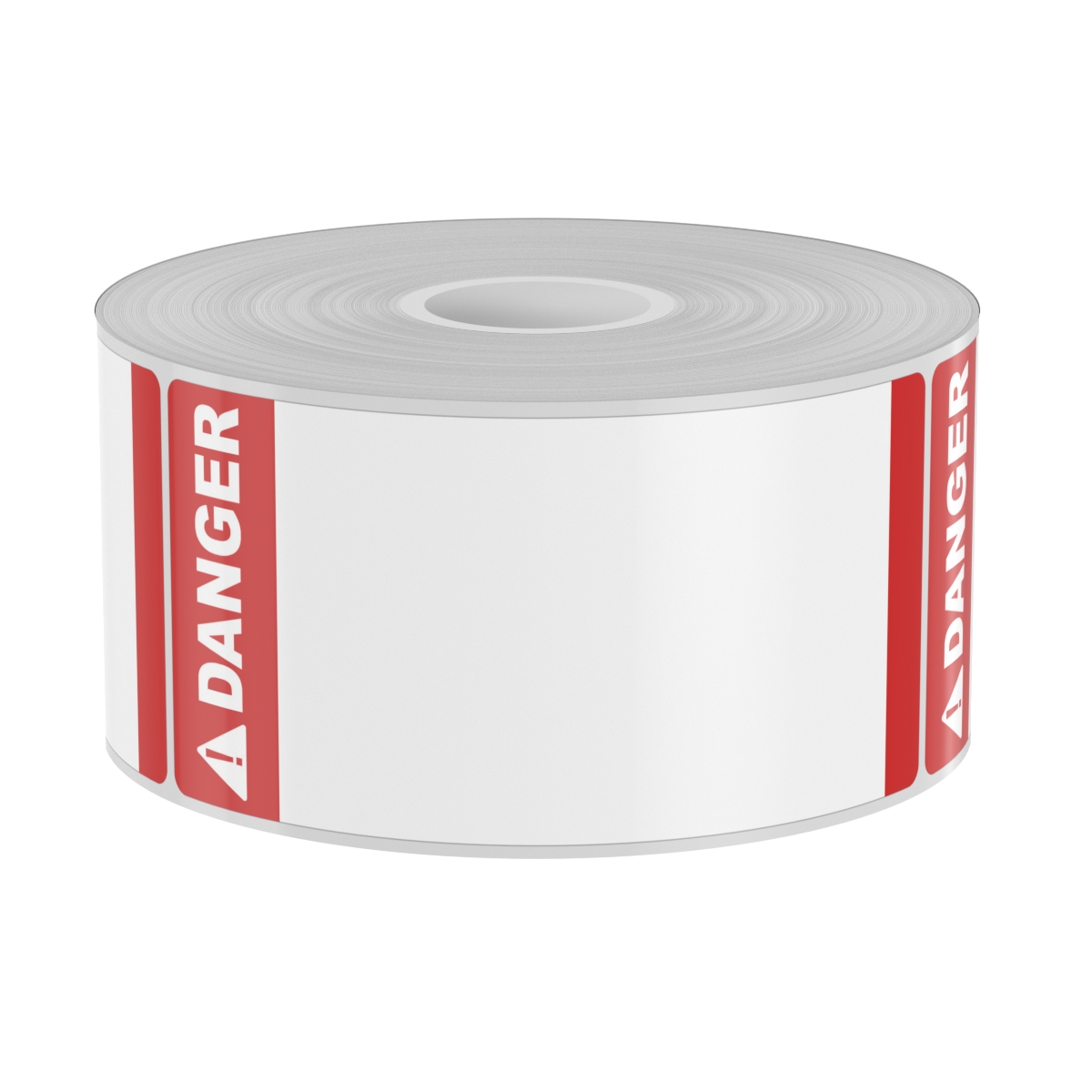 Ask a question about 250 2" x 4" High-Performance Die-Cut Red Double Band White Danger " Portrait