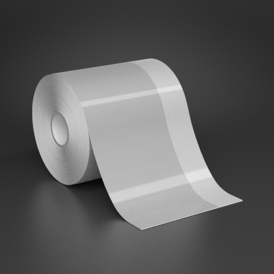 Ask a question about 4" x 70ft Wire wraps with 1" printable white stripe