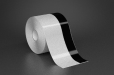 3in x 70ft Wire wraps with 1in printable black stripe