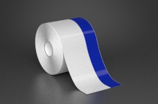3in x 70ft Wire wraps with 1in printable blue stripe