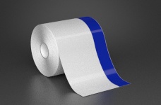 4in x 70ft Wire wraps with 1in printable blue stripe