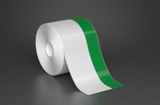 3in x 70ft Wire wraps with 1in printable green stripe