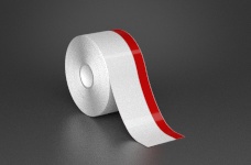2in x 70ft Wire wraps with 0.5in printable red stripe
