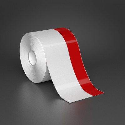 Ask a question about 3" x 70ft Wire wraps with 1" printable red stripe