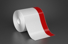 4in x 70ft Wire wraps with 1in printable red stripe