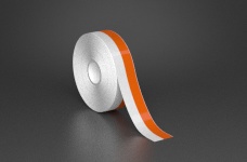 1in x 70ft Wire wraps with 0.5in printable orange stripe