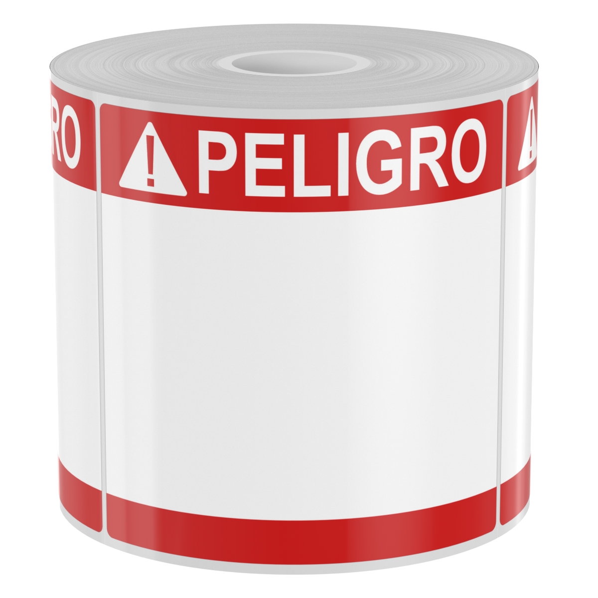 Ask a question about 250 4" x 4" High-Performance Die-Cut Red with White Peligro Double Band