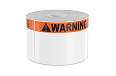 250 3in x 5in High-Performance Orange Band with Black Warning
