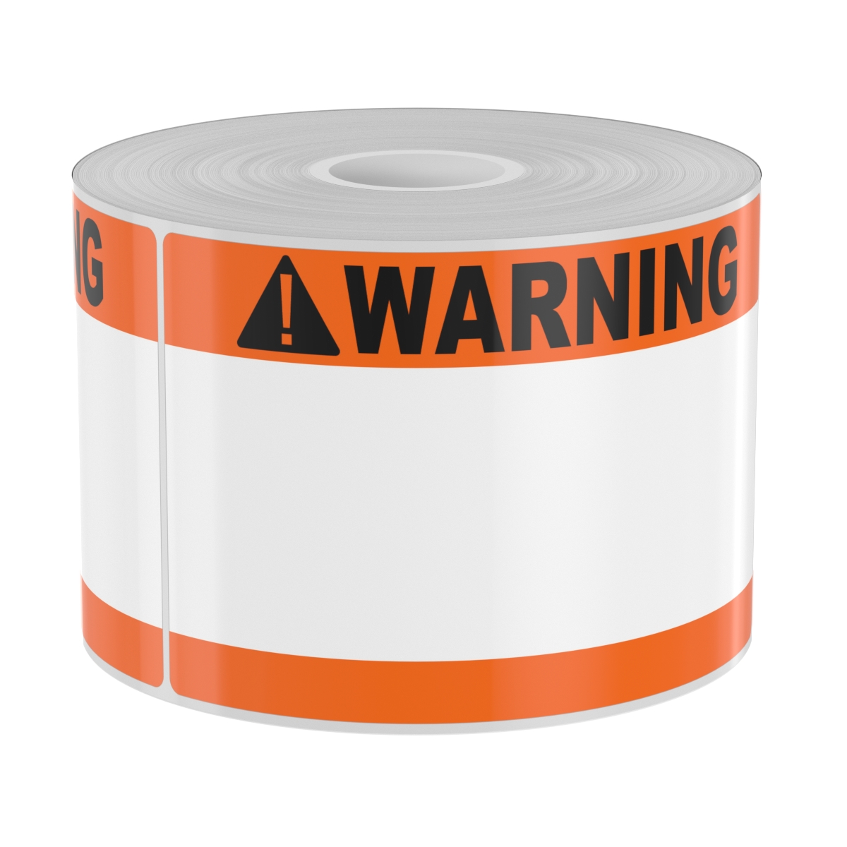 Detail view for 250 3" x 5" High-Performance Orange Double Band with Black Warning