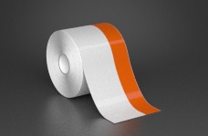 3in x 70ft Wire wraps with 1in printable orange stripe