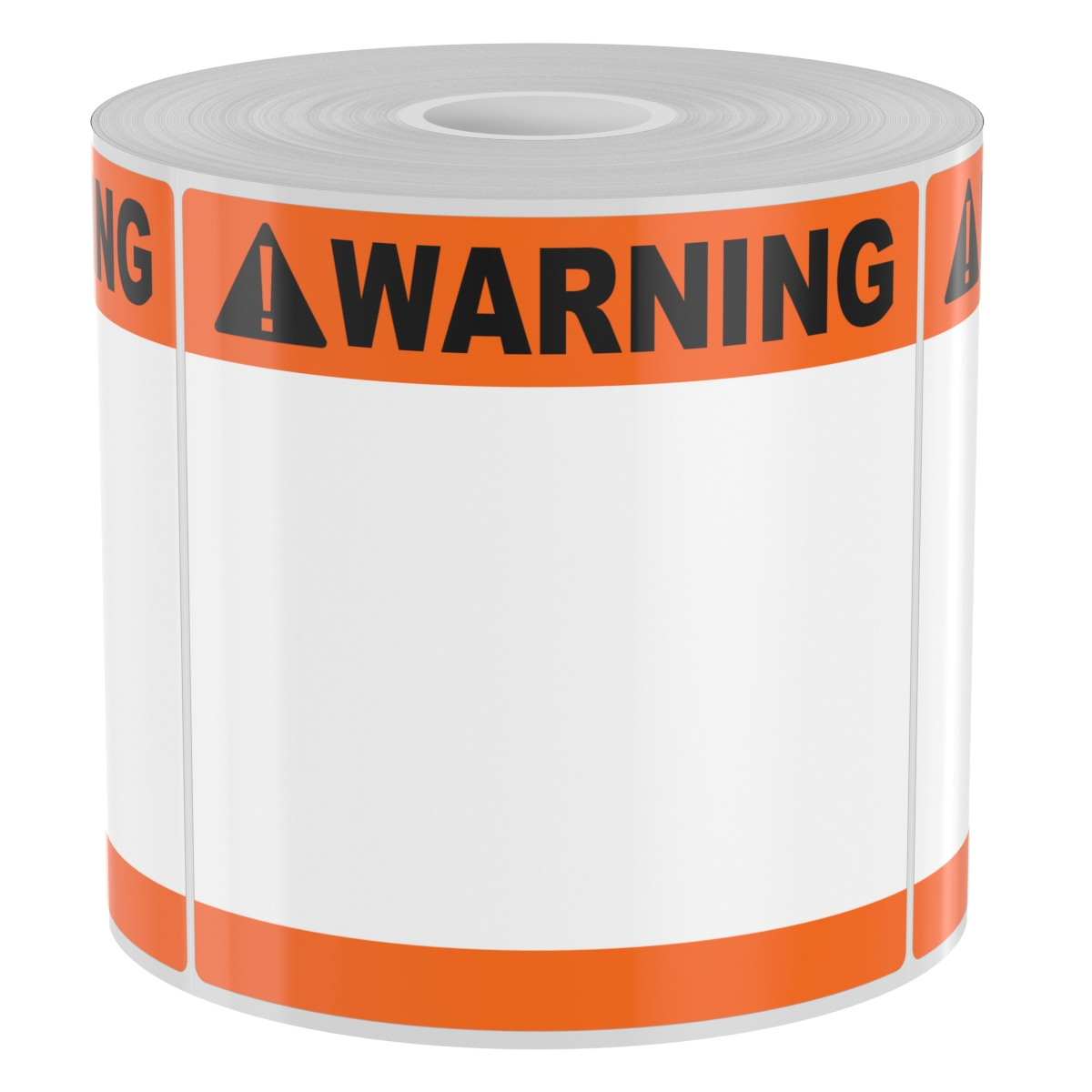 Detail view for 250 4" x 4" High-Performance Orange Double Band with Black Warning