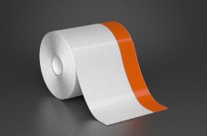 4in x 70ft Wire wraps with 1in printable orange stripe