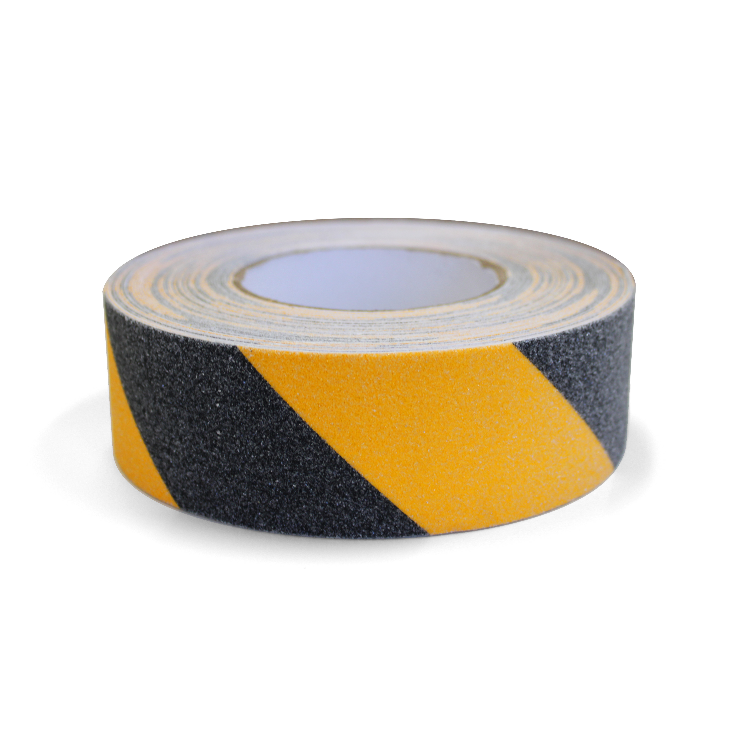 Detail view for 2" x 60ft Non-Slip Floor Tape Black Yellow Striped
