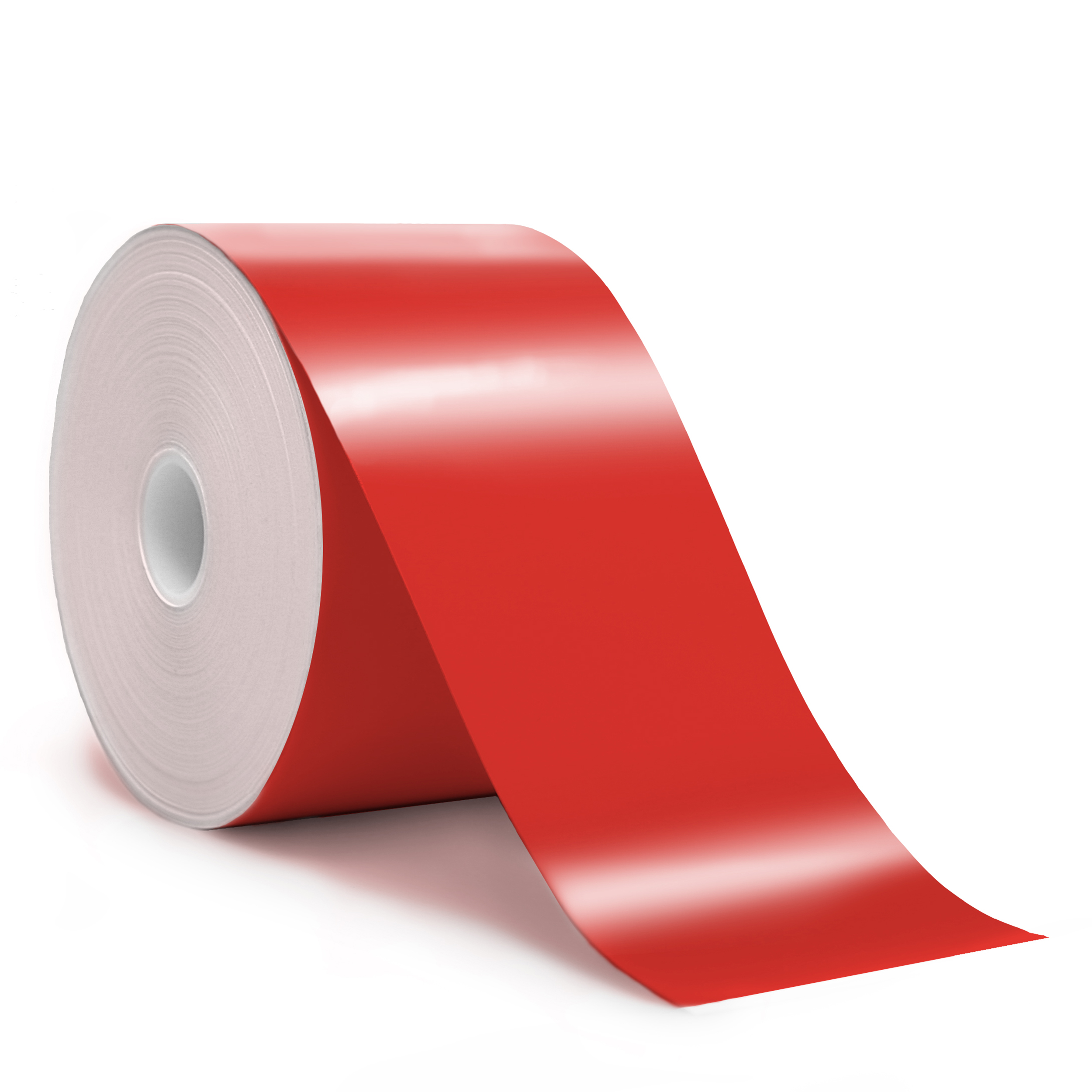 Detail view for 3" x 150ft Red Premium Vinyl Labeling Tape
