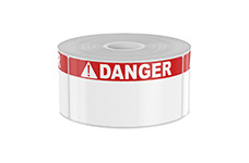 250 2in x 4in Labels with Red Danger