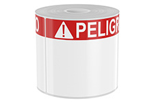 250 4in x 6in Labels with Red PELIGRO Header