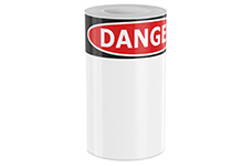 100 Blank OSHA Danger Sign 8.5in x 11in