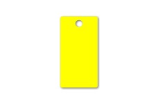 3in x 5.75in Yellow 20mil vinyl tags 5-pack