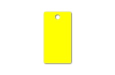 2.5in x 3.5in Yellow 20mil vinyl tags 5-pack