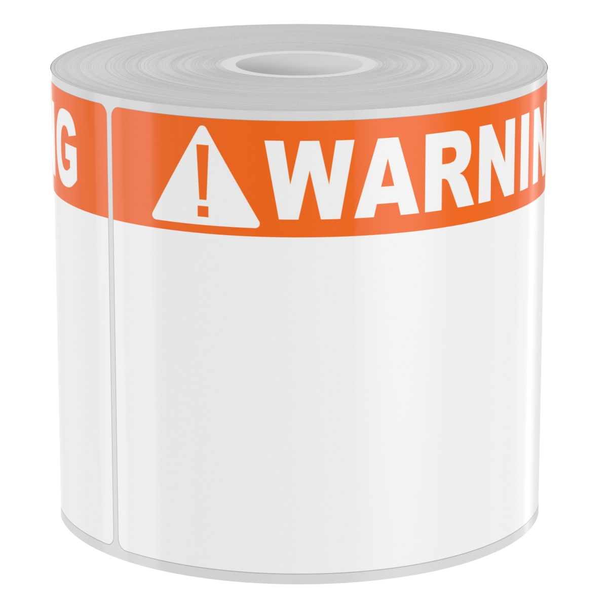 Detail view for 250 4" x 6" High-Performance Arc Flash Labels White Warning on Orange Header