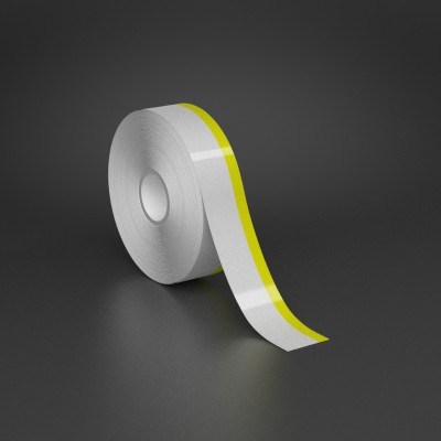 1in x 70ft Wire wraps with 0.25in printable yellow stripe