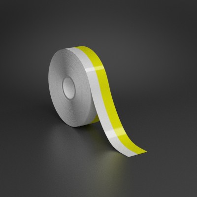 Detail view for 1" x 70ft Wire wraps with 0.5" printable yellow stripe