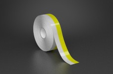 1in x 70ft Wire wraps with 0.5in printable yellow stripe