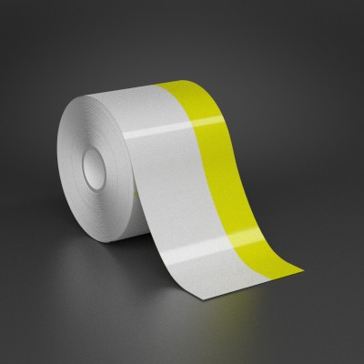 Ask a question about 3" x 70ft Wire wraps with 1" printable yellow stripe