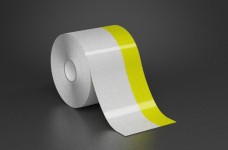3in x 70ft Wire wraps with 1in printable yellow stripe