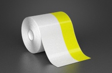 4in x 70ft Wire wraps with 1.5in printable yellow stripe