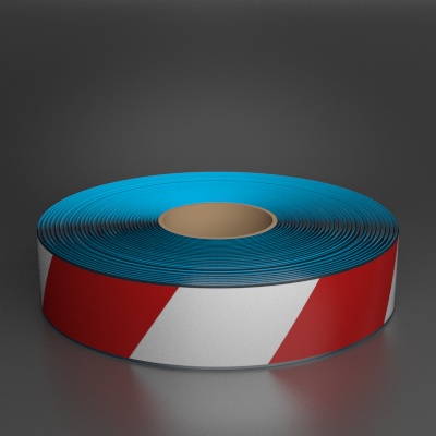 Ask a question about Superior Mark 2" x 100ft Beveled Red/White Hazard Floor Tape
