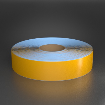 Detail view for Superior Mark 2" x 100ft Beveled Yellow Floor Tape
