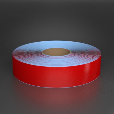 Detail view for Superior Mark 2" x 100ft Beveled Red Floor Tape