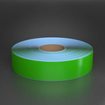 Detail view for Superior Mark 2" x 100ft Beveled Green Floor Tape