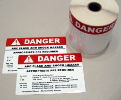 arc flash danger labels for safetypro duralabel